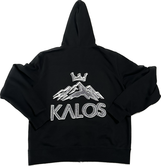 Kalos Logo Hoodie - Black Full Zip