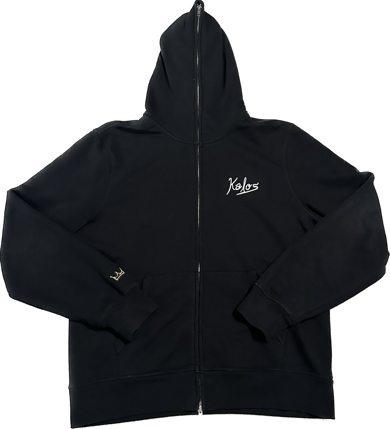 Kalos Logo Hoodie - Black Full Zip